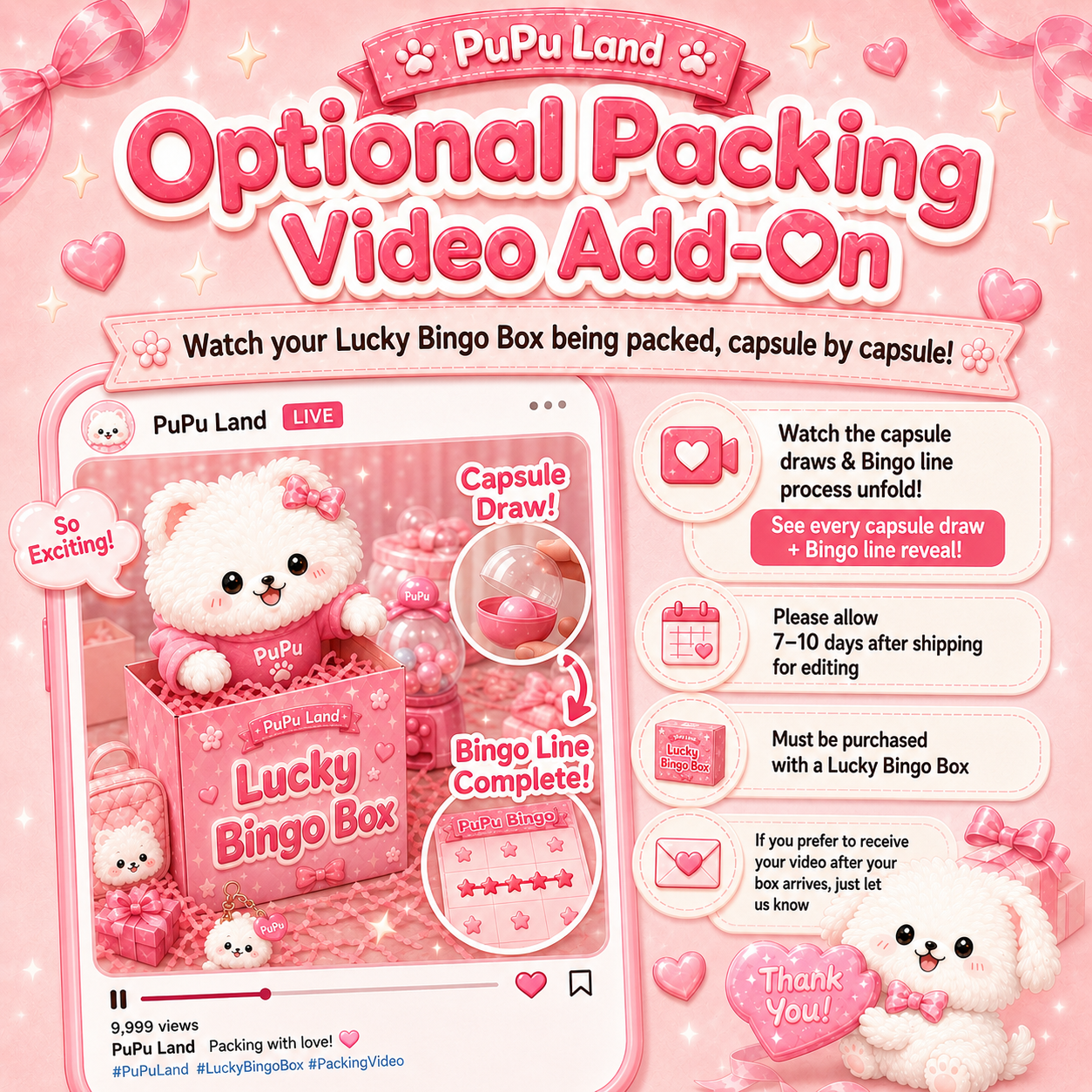 PuPu Land Lucky Bingo Box ✨