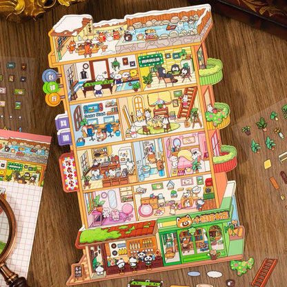 Fantasy World 3D Sticker | 2 Cute Miniature Scenes
