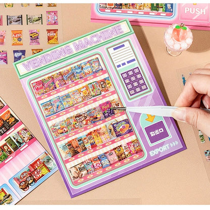 Kawaii Window Scenes 3D Sticker Material Book – Festive Window Joy（8 Scenes）| Everyday Window Dreams（8 Scenes）
