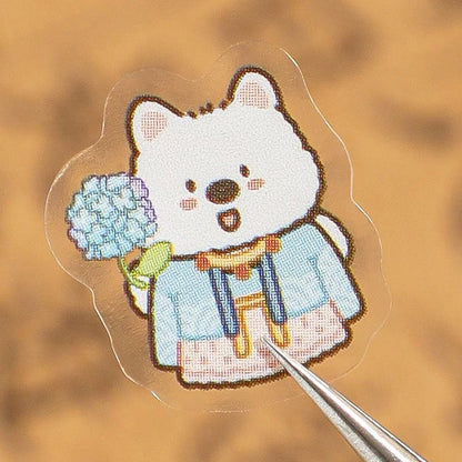 Ancient Seasons Tale 3D Sticker | 4 Cute Miniature Scenes