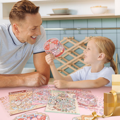 Simulation Management 3D Sticker | 2 Cute Miniature Scenes