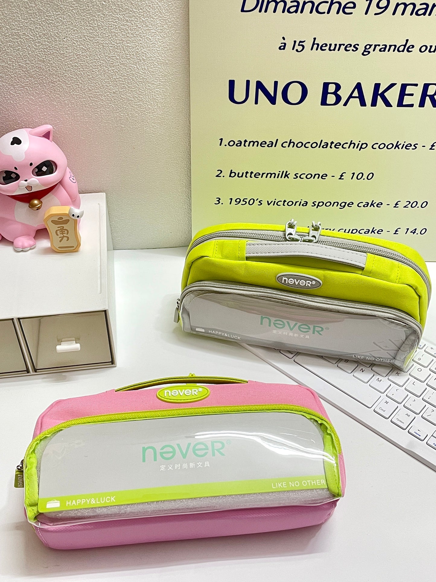 Super Capacity Candy Color Pencil Case