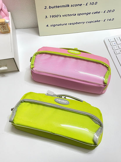 Super Capacity Candy Color Pencil Case