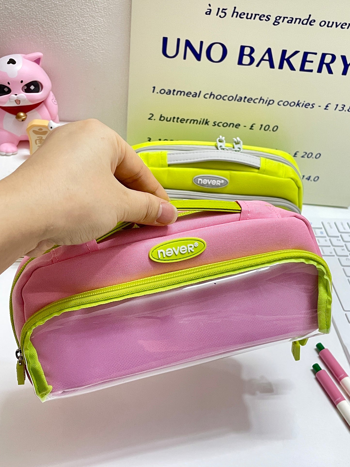 Super Capacity Candy Color Pencil Case