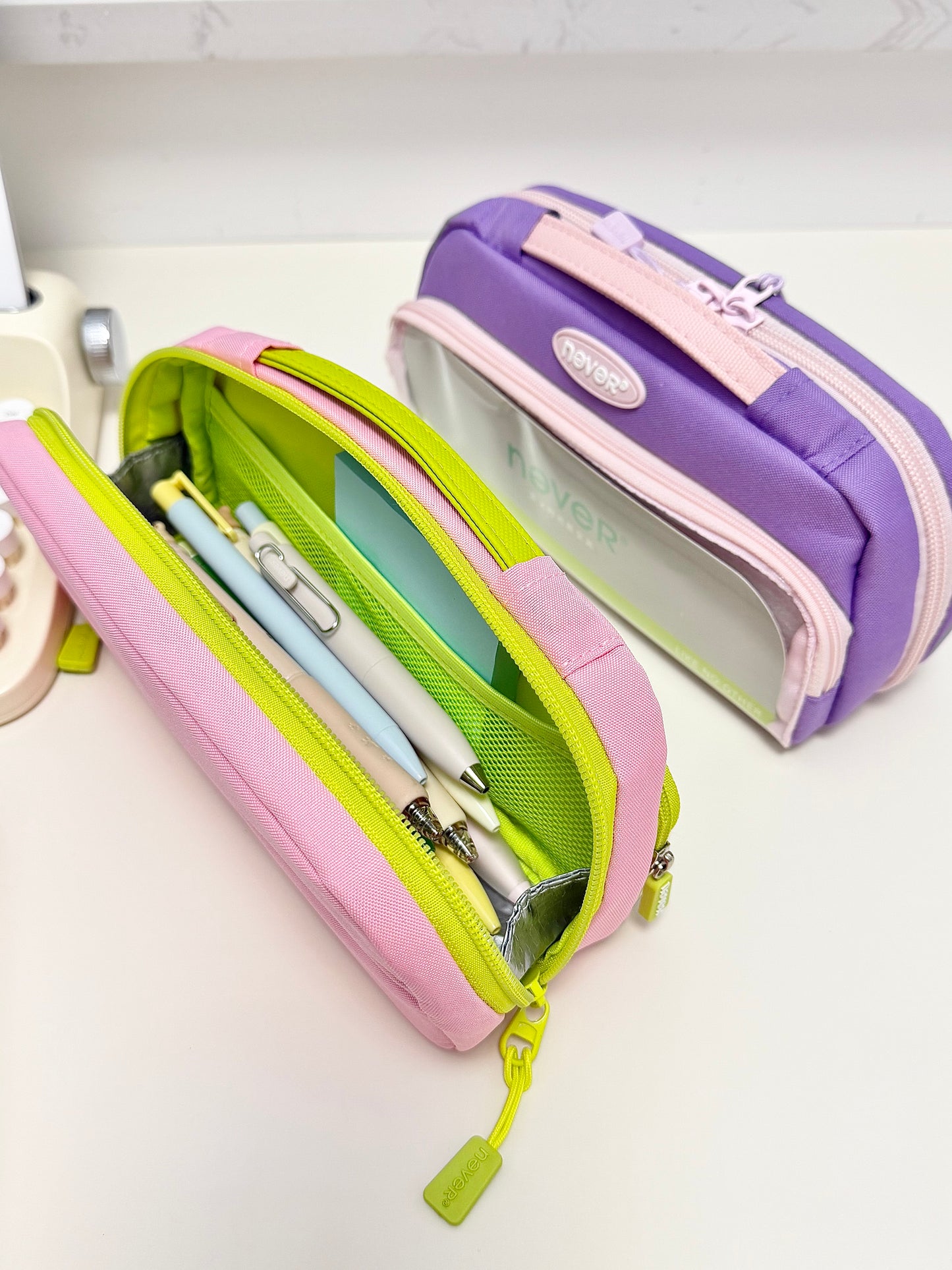 Super Capacity Candy Color Pencil Case