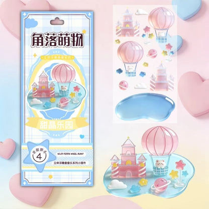 Corner Cuties 3D Stackable Stickers | 12 Cute Miniature Themes