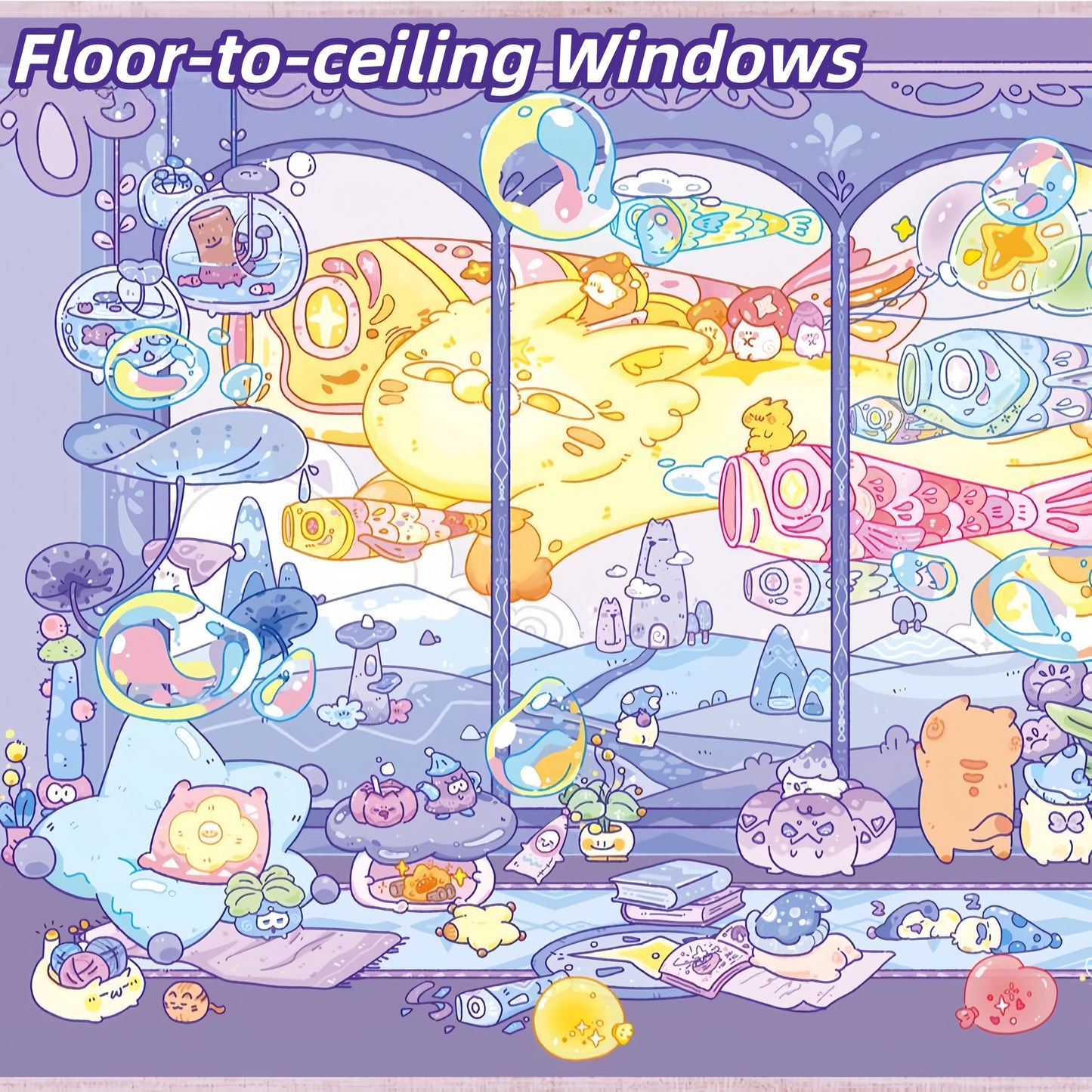 Magical Realm 3D Sticker | 4 Cute Miniature Scenes