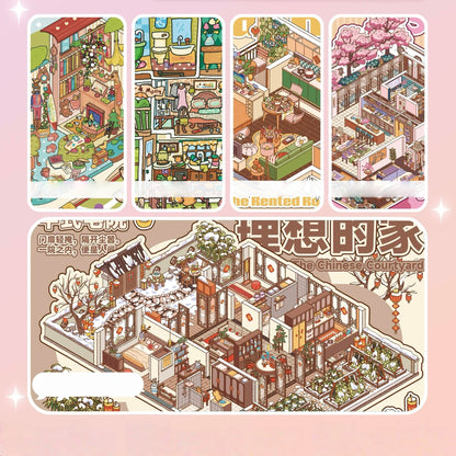 Dwelling Corners 3D Sticker | 5 Cute Miniature Scenes