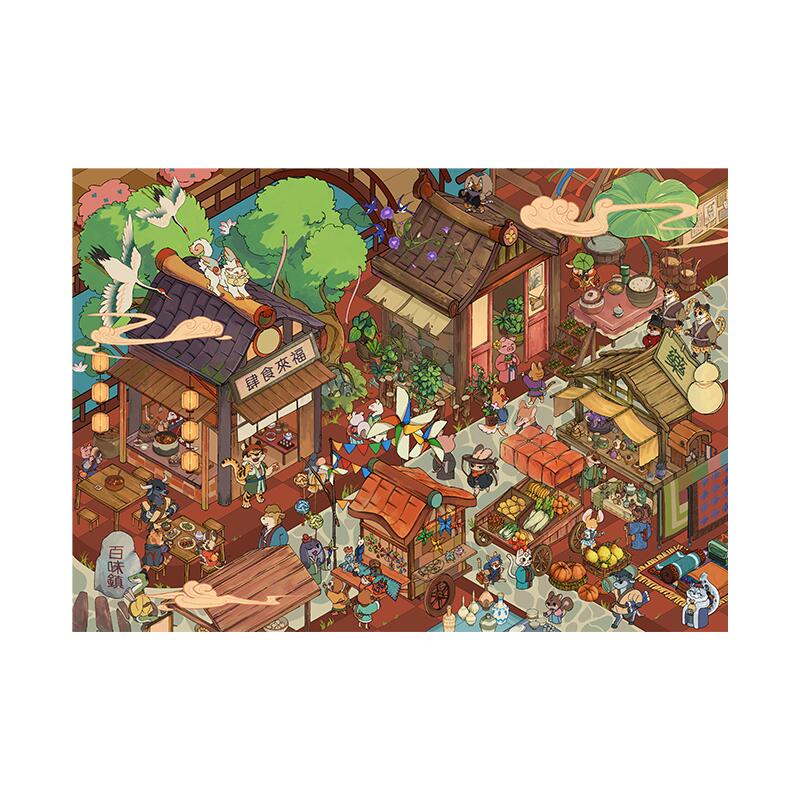 Palace ＆ Paws 3D Sticker | 4 Cute Miniature Scenes
