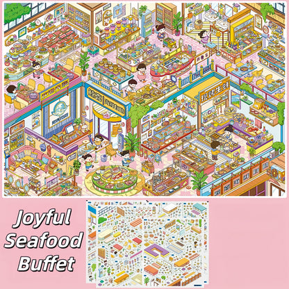 Urban Tapestry 3D Sticker | 8 Cute Miniature Scenes