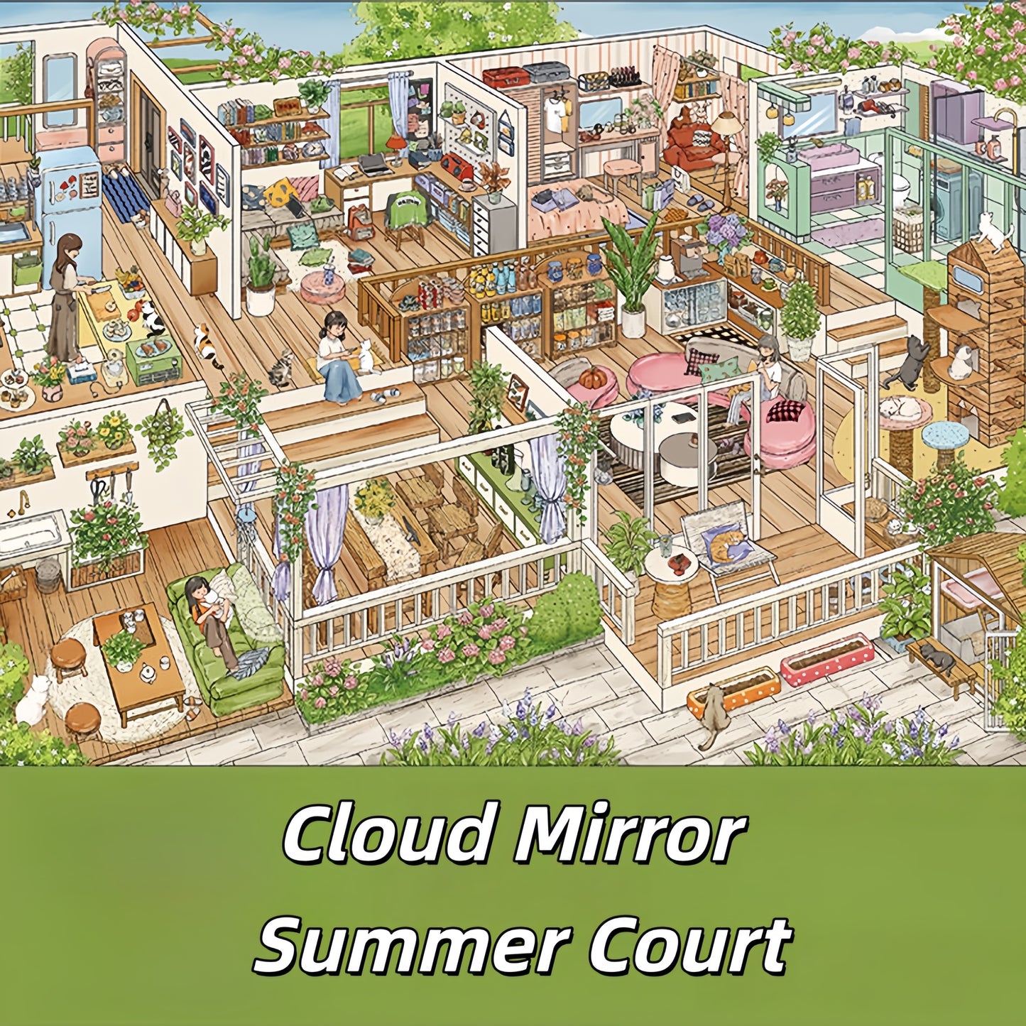 City Corners 3D Sticker | 8 Cute Miniature Scenes