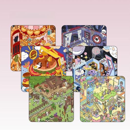 Carnival of Whimsy 3D Sticker | 6 Cute Miniature Scenes
