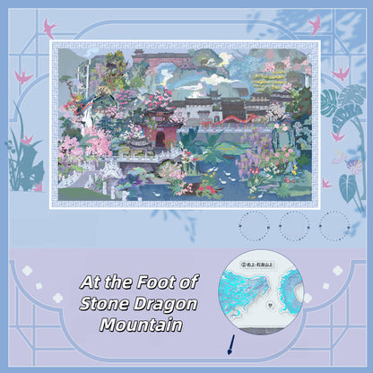 At the Foot of Stone Dragon Mountain 3D Sticker