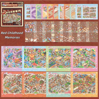 Childhood Memories 3D Sticker Book