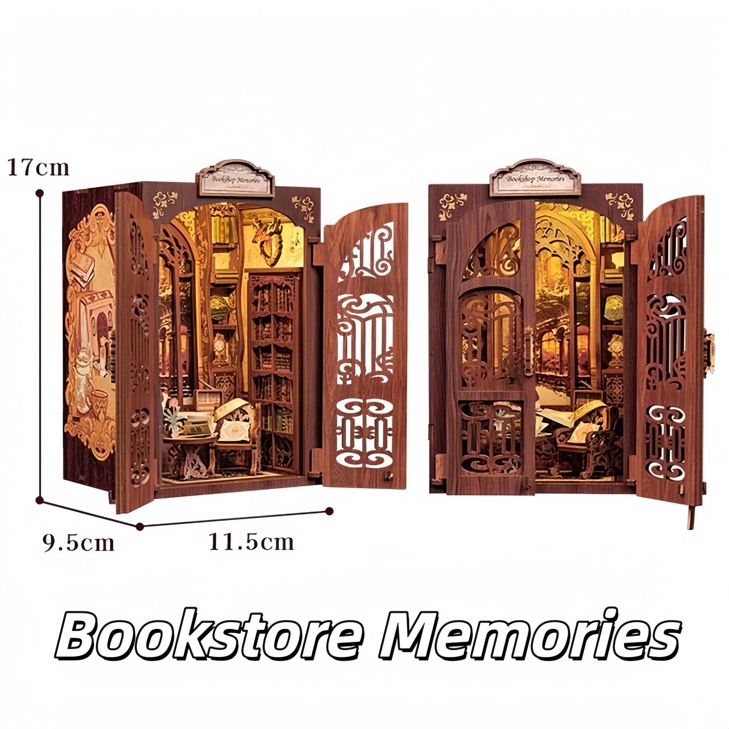 Bookstore Memories Owl Bookshop DIY Miniature House - English Instructions