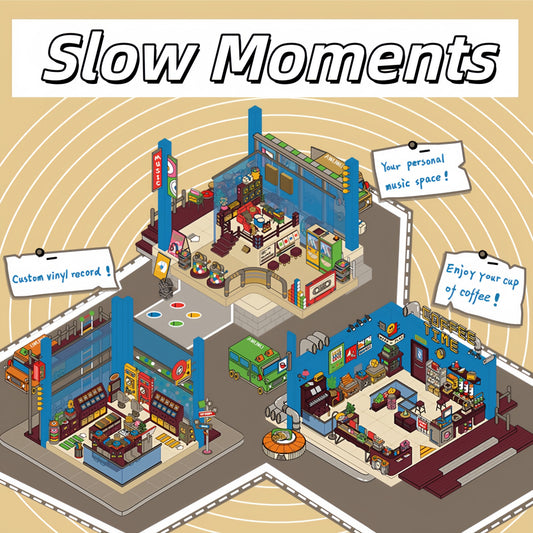 Slow Moments 3D Sticker | 3 Cute Miniature Scenes