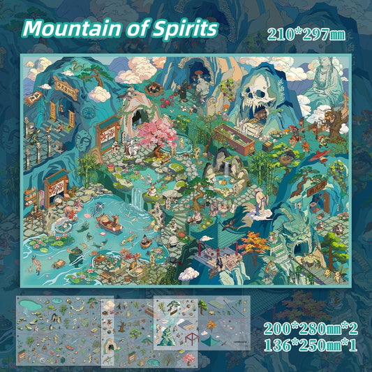 Mountain of Spirits 3D Sticker