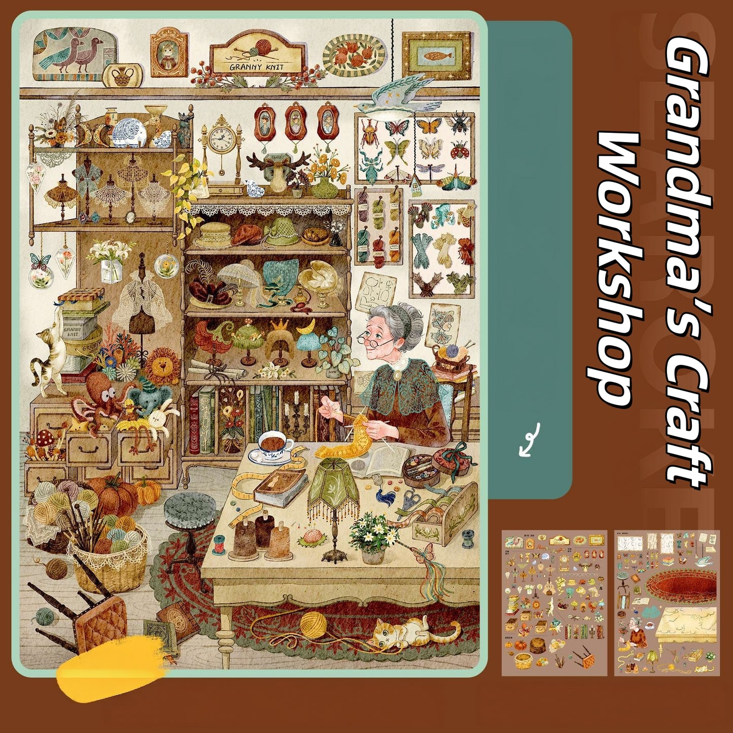 Wonder Life 3D Sticker | 3 Cute Miniature Scenes