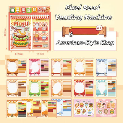 Pixel Bead Vending Machine 3D Sticker Book