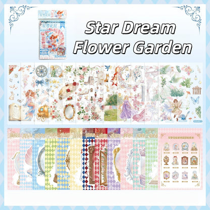 Star Dream Flower Garden 3D Sticker Book