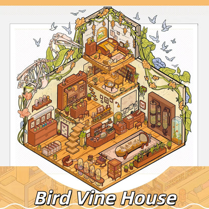 Nature’s Rooms 3D Sticker | 5 Cute Miniature Scenes