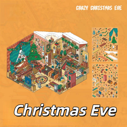 Christmas Eve 3D Sticker