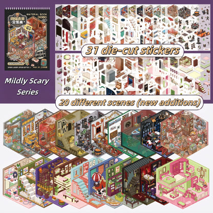 Horror Adventure 3D Sticker Book (20 Themes)