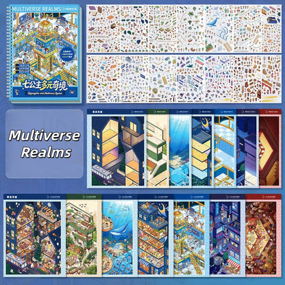 Multiverse Realms 3D Sticker Book