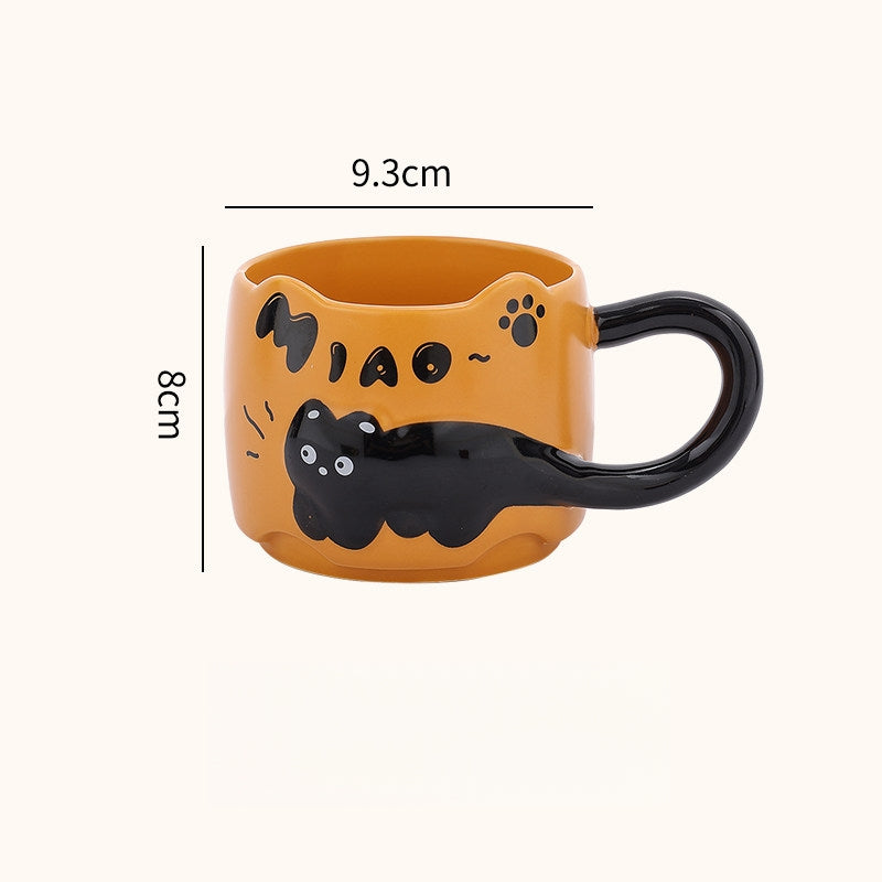 Black Kitty Ceramic Mug