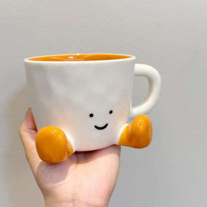 Sitting Feet Ceramic Mug