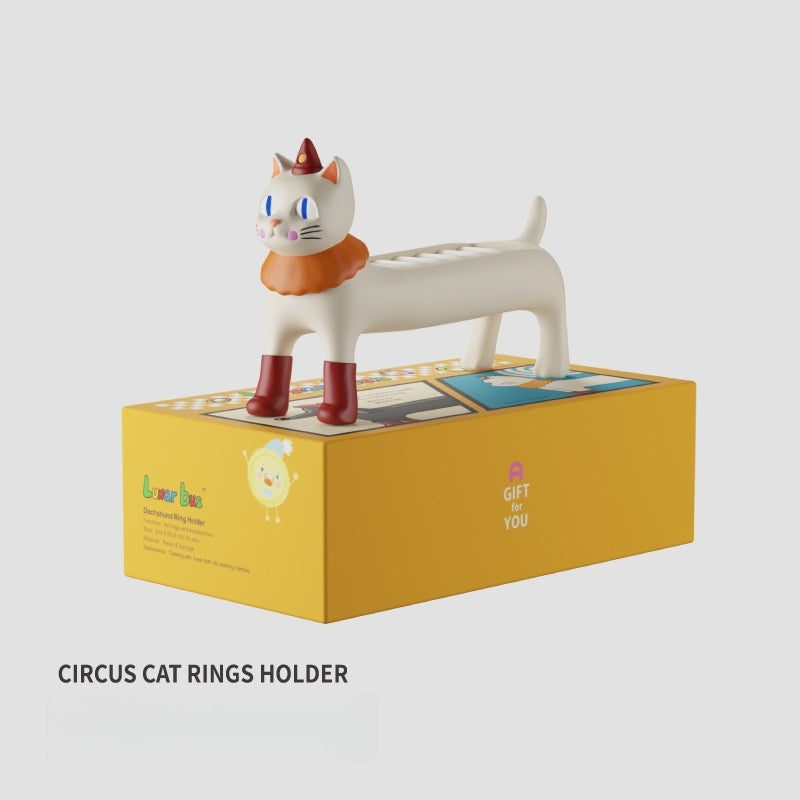 Circus Cat Ring Jewelry Box