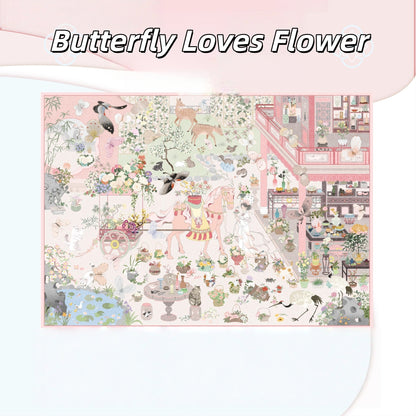 Enchanted Worlds 3D Sticker | 3 Cute Miniature Scenes