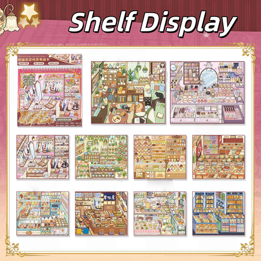 Shelf Display 3D Sticker Book