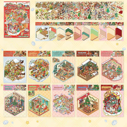 Christmas Series 3D Sticker Book
