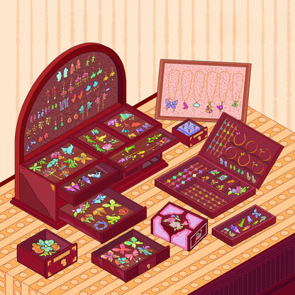 Intangible Cultural Heritage 3D Sticker | 3 Cute Miniature Scenes