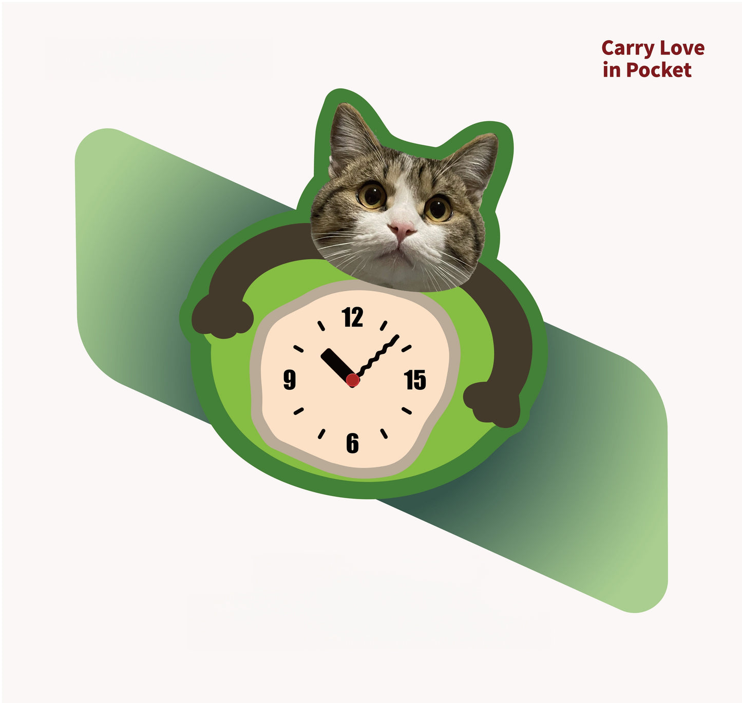 Custom Pet Photo Wall Clock