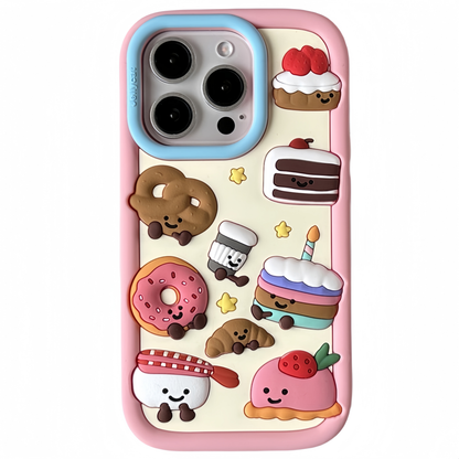 Cute Food and Animals Silicone Phone Case