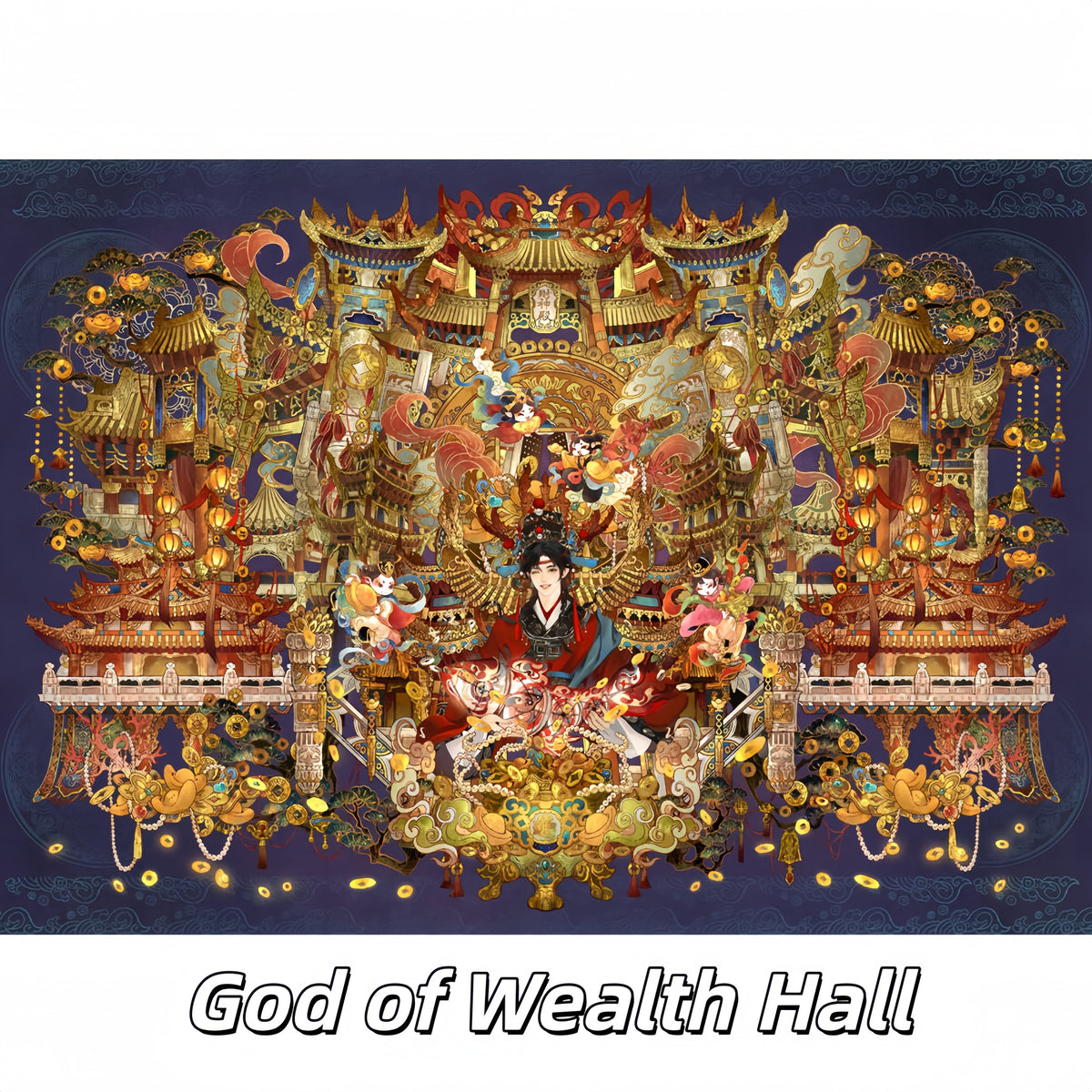 Chinese Mythology 3D Sticker | 2 Cute Miniature Scenes
