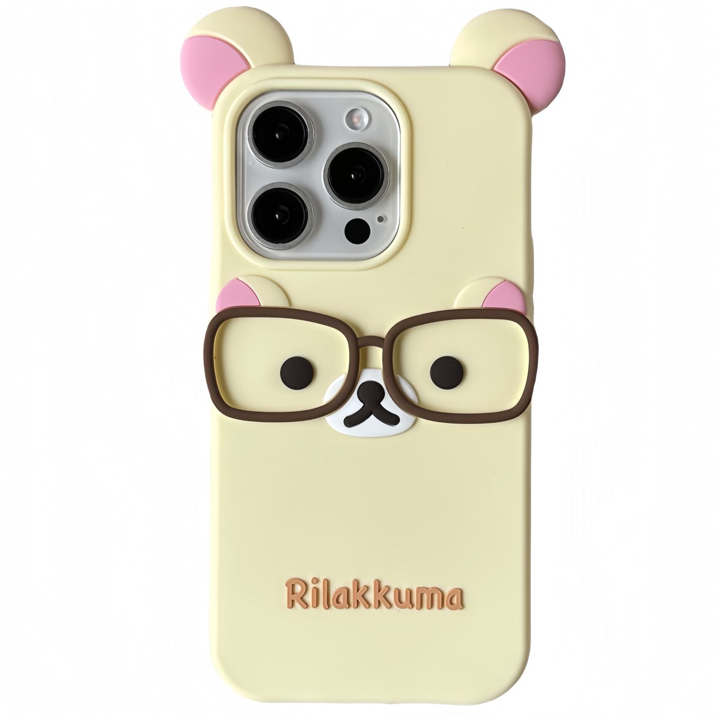 Glasses Bear Silicone Phone Case