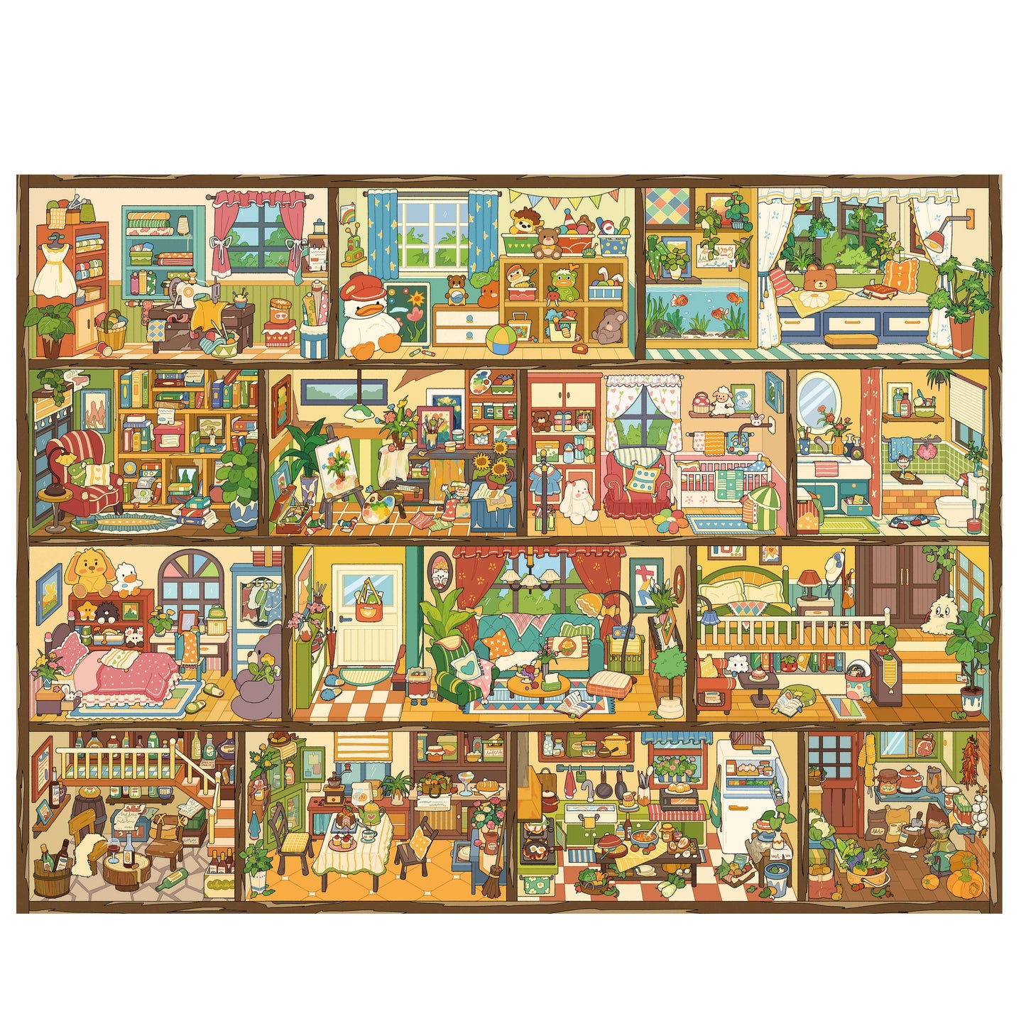 Cubicle Apartment 3D Sticker