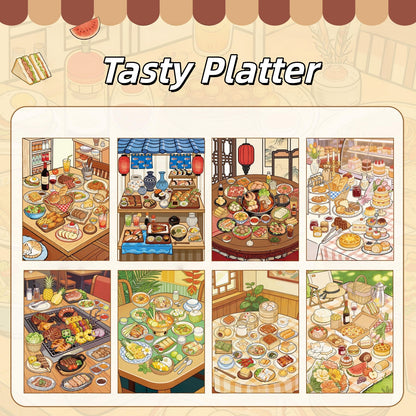 Tasty Platter 3D Sticker Book