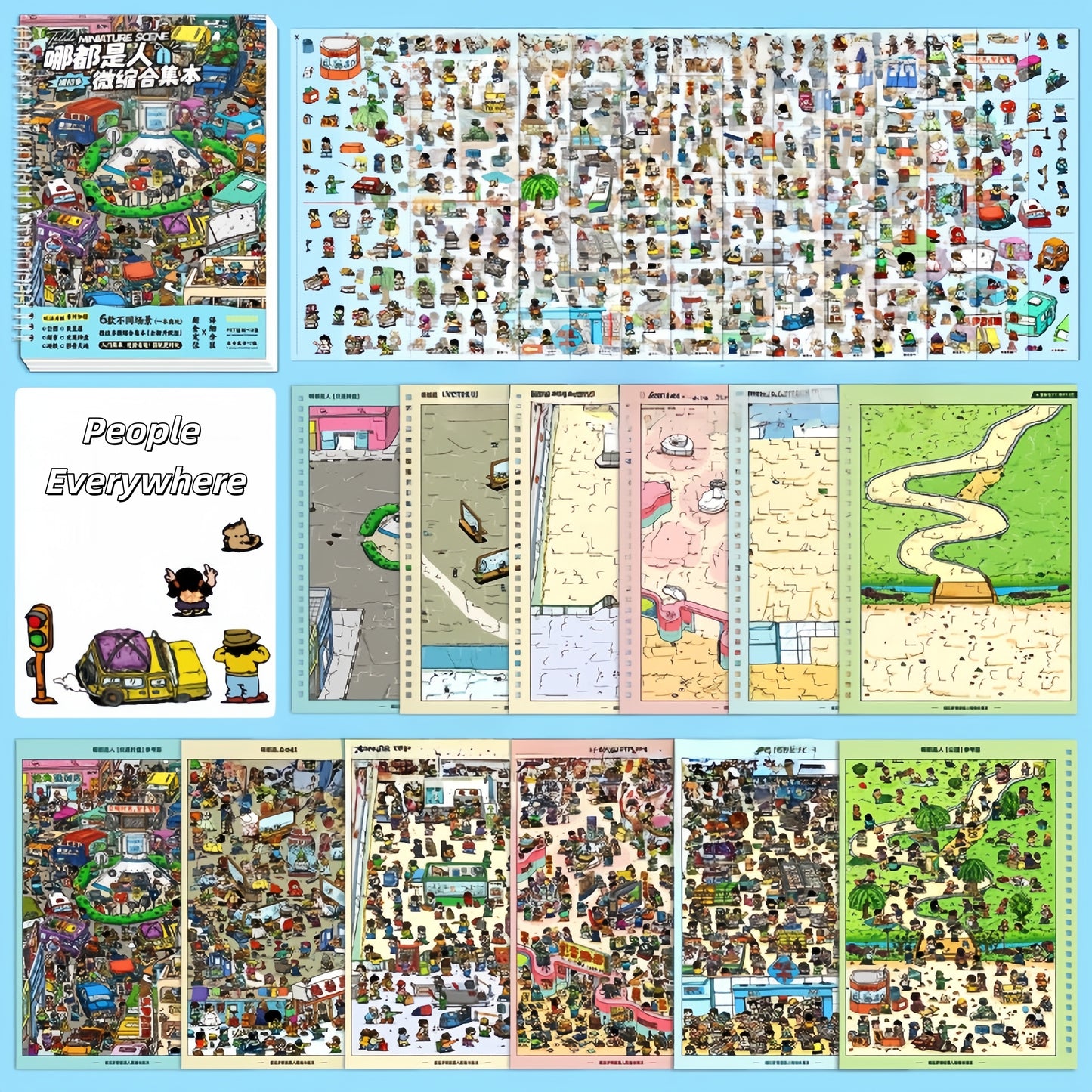 People Everywhere 3D Sticker Book