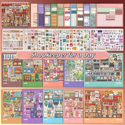 Shopkeeper for a Day 3D Sticker Book