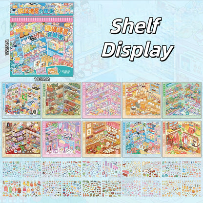 Shelf Display 3D Sticker Book