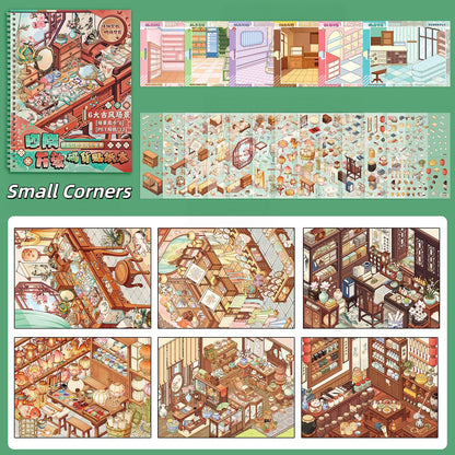 Small Corners 3D Sticker Book