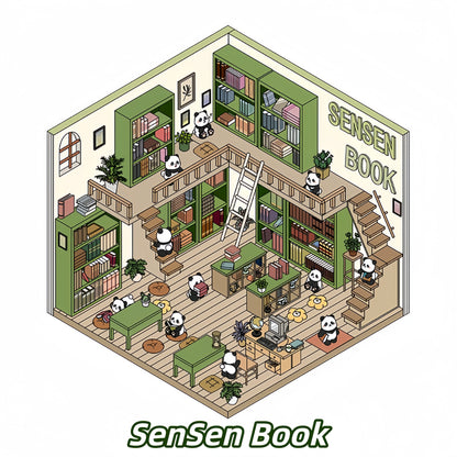 Tiny Animal's Shop 3D Sticker | 4 Cute Miniature Scenes