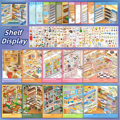 Shelf Display 3D Sticker Book