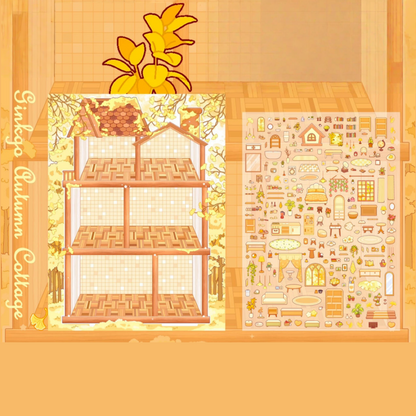 Whimsical World 3D Sticker | 4 Cute Miniature Scenes
