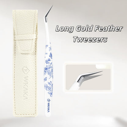 Blue Porcelain Professional Sticker Tweezers
