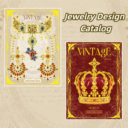 Jewelry Design Catalog 3D Sticker | 2 Cute Miniature Scenes